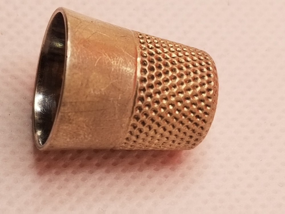 Vintage Sterling Silver Thimble - size 9