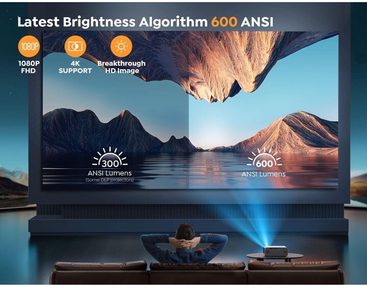 New YABER Pro V9 Entertainment Projector