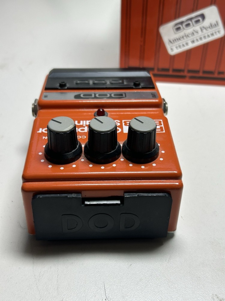 TESTED VINTAGE DOD Digitech FX80B Compressor Sustainer Guitar Effect Pedal