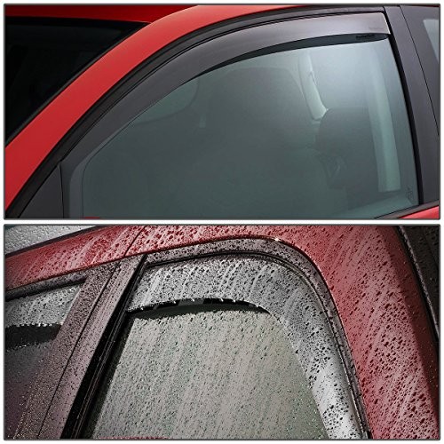 Set of 4 Tape-On Window Rain Guards Compatible with 2010-2013 4 Runner N280