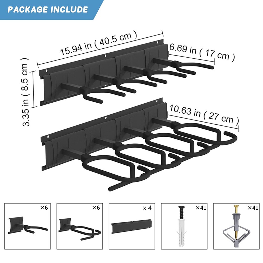 CISIVIS Gun Rack 6-Slot Indoor Metal Gun Rack Wall Mount Vertical Rifle Rack