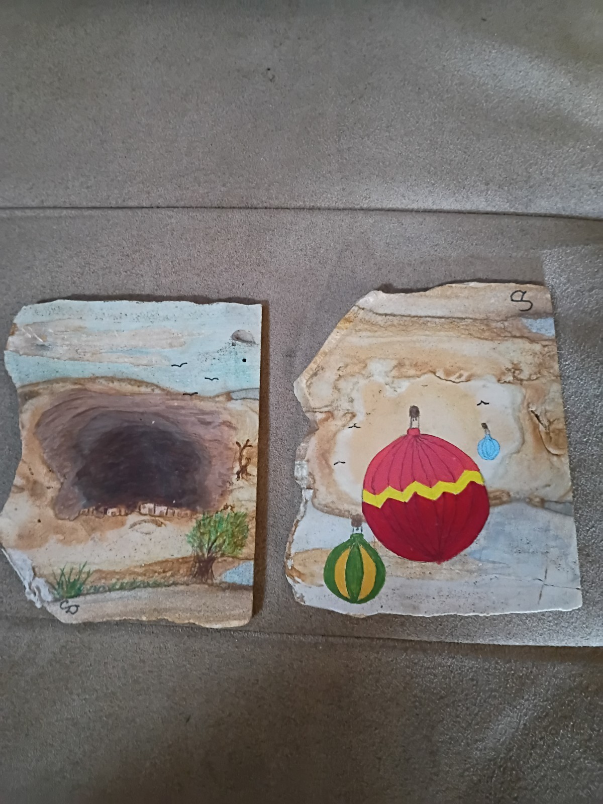 Picture Jasper Slabs Hand Painted
