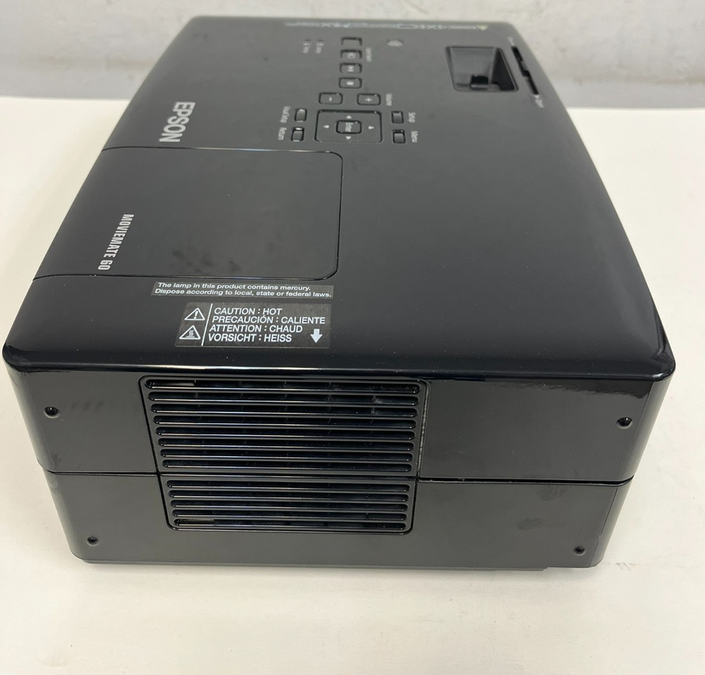Epson MovieMate 60 LCD Projector Model H319A + Remote & Cables