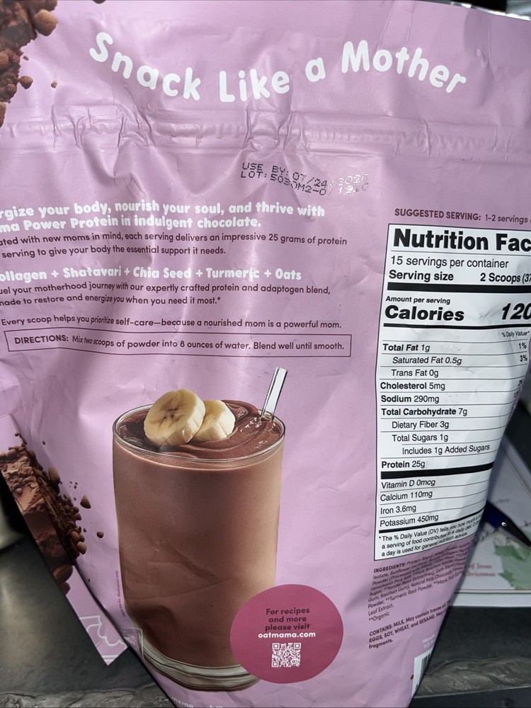 Oatmama Mama Power Protein Powder