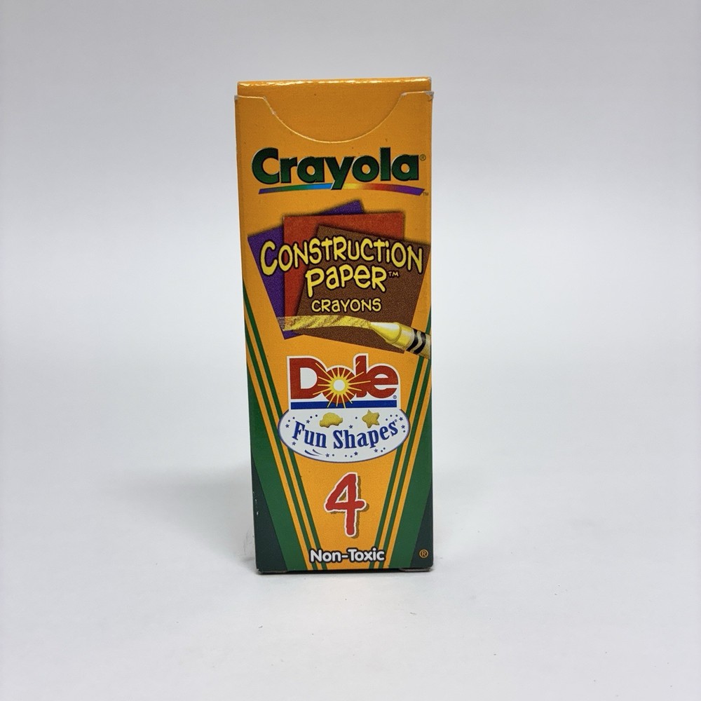 VINTAGE 2000 Crayola Construction Paper Crayons 4ct Sample Pack | Binney & Smith
