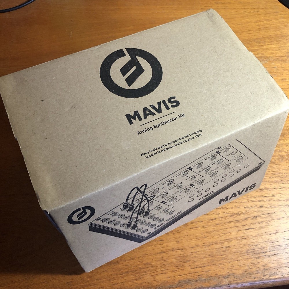 Moog Mavis Synthesizer Fully Built with Box, Safeguard, Patch Sheets/cable,Power