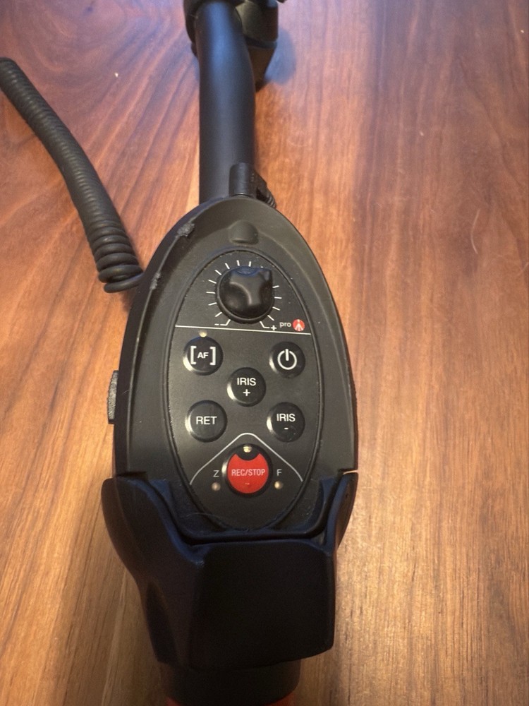 Manfrotto Pro Remote Control Handle for Tripod Zoom Focus Iris Record Wired