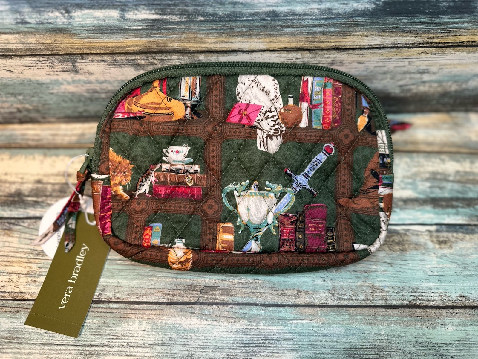 NEW Vera Bradley Woodward Small Belt Bag ⚯ ͛ Harry Potter Hogwarts Library