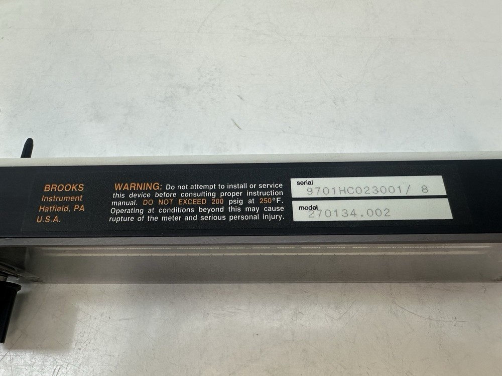 Brooks Model 270134.002 Rotameter
