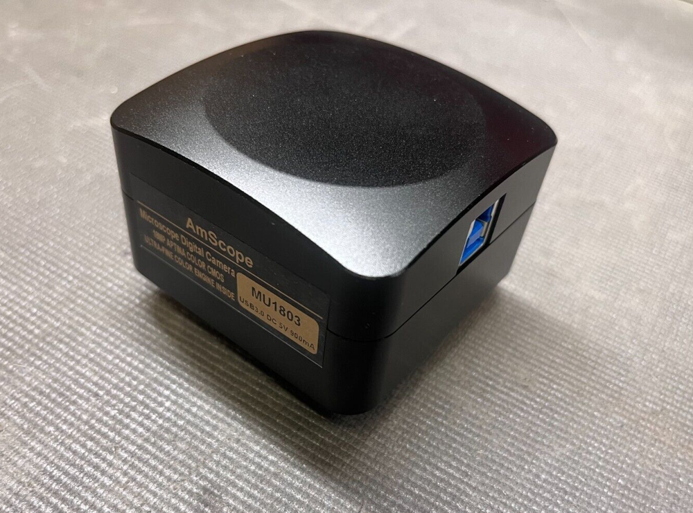AmScope MU1803 18MP CMOS C-Mount Microscope Camera NO LENS