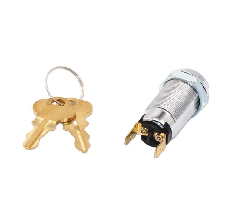 50 Momentary Switch Lock Electrical Barrel Switch Key Removable in Off Position