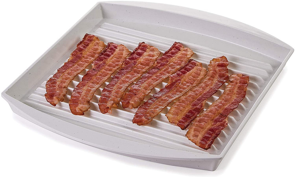 Prep Solutions Microwavable Bacon Grill, White, 1 Piece