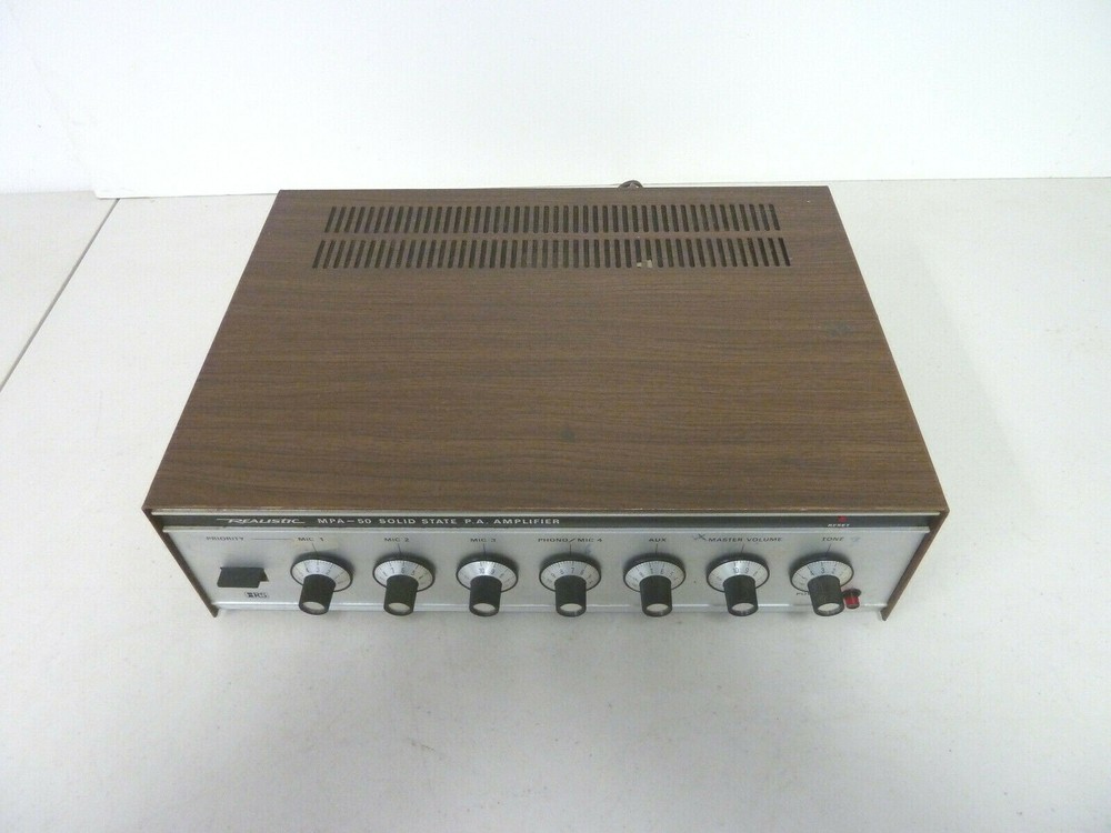 Vintage Realistic MPA-50 Solid State P.A Amplifier
