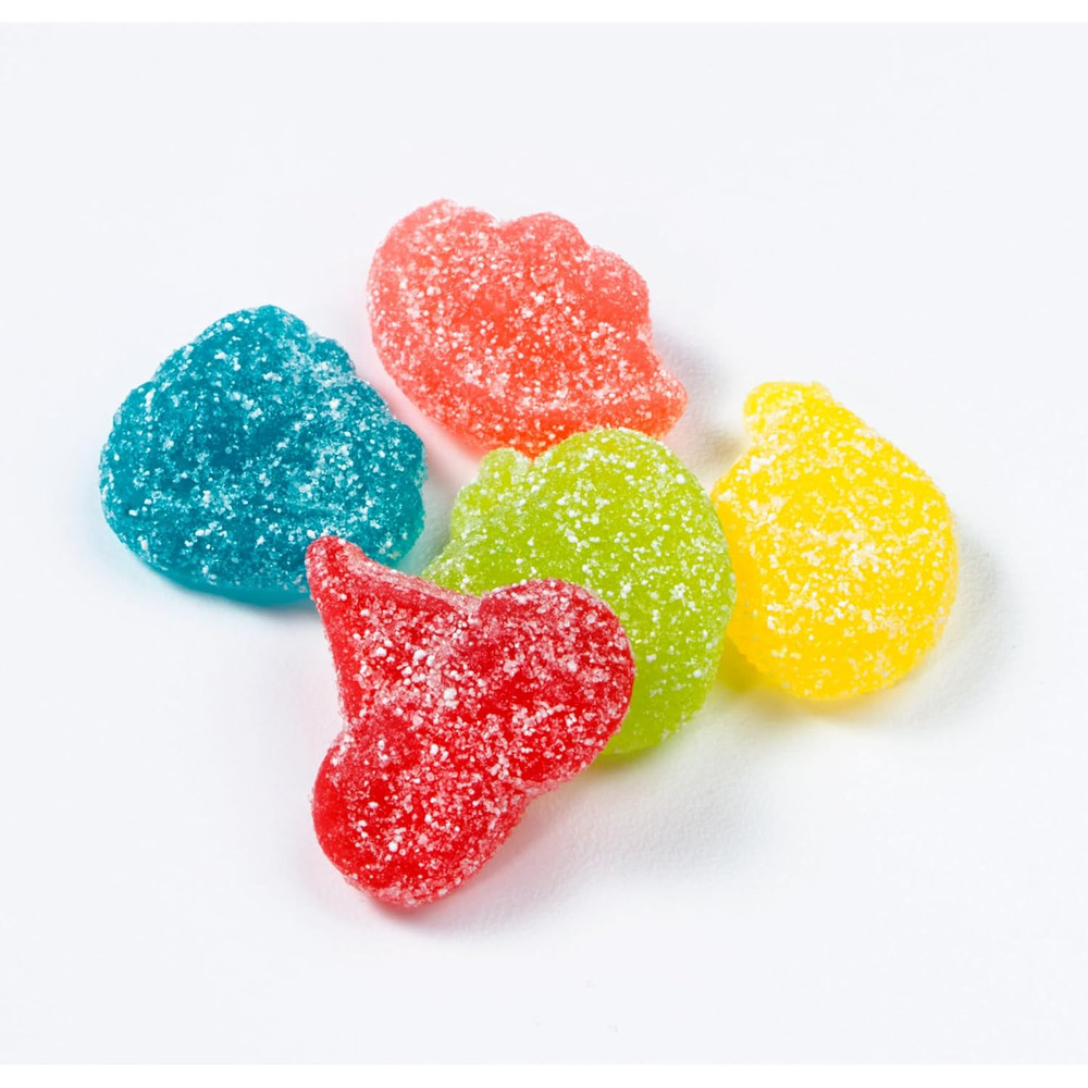 Sour Gummies Assorted Fruit Flavored Candy Bag, 6.5 oz