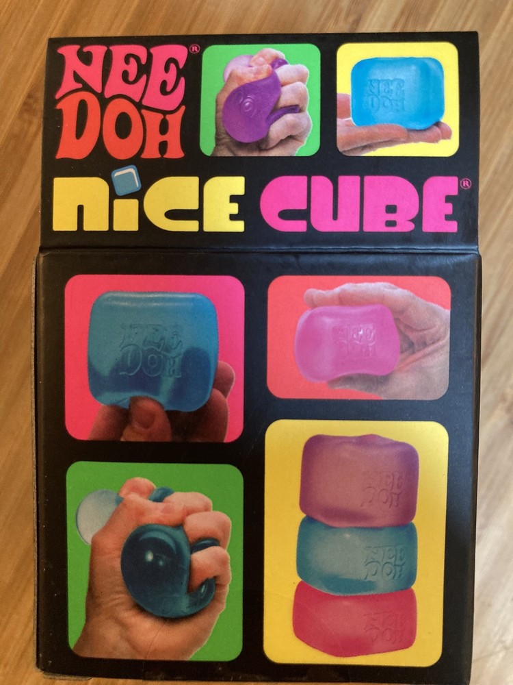 NEW Nee Doh Needoh Nice Cube Super Solid Squish purple Toy