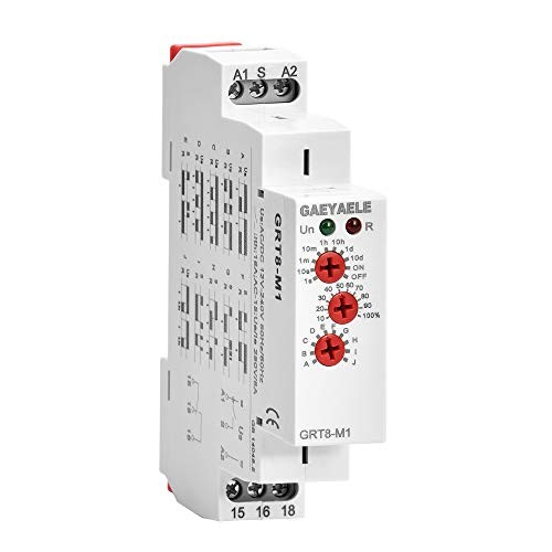 16A Multifunction Time Relay with 10 Function Choices GRT8-M1,AC/DC12V~240V