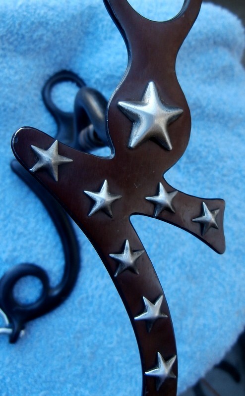 Gary Avila Seven Cheek Silver Stars Centennial Iron Horse Bit