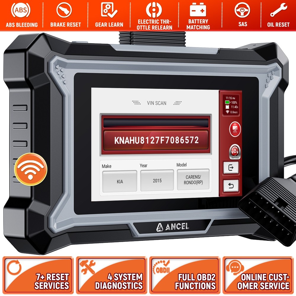 ANCEL DS100 Car Code Reader 4 System Scanner for Fusion Malibu Accord 2012-2018