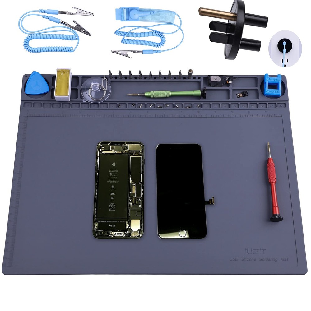 Anti Static Mat for PC Building, Computer Electronics Repair, Heat Resistant ...