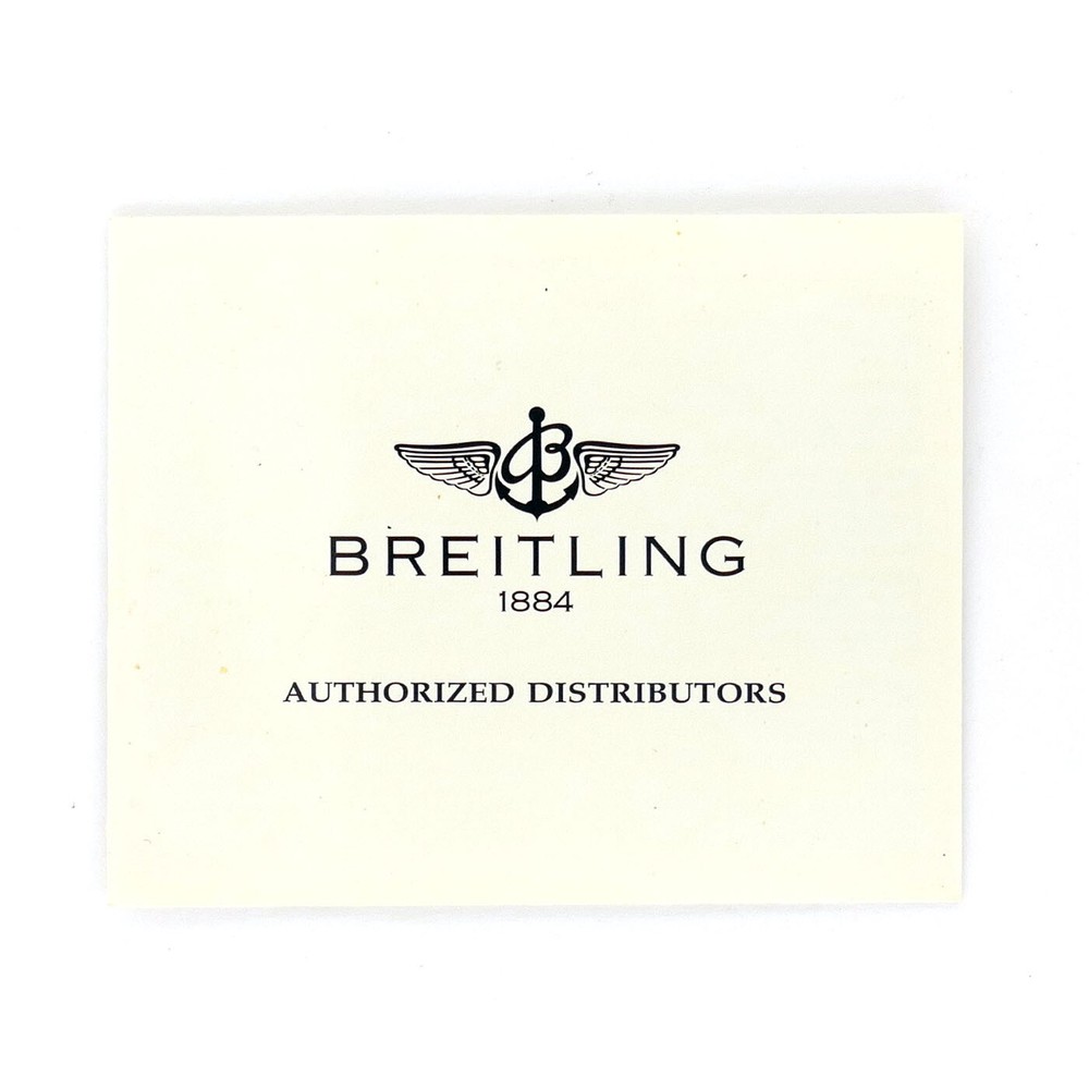 BREITLING AUTHORIZED DISTRIBUTORS CARD