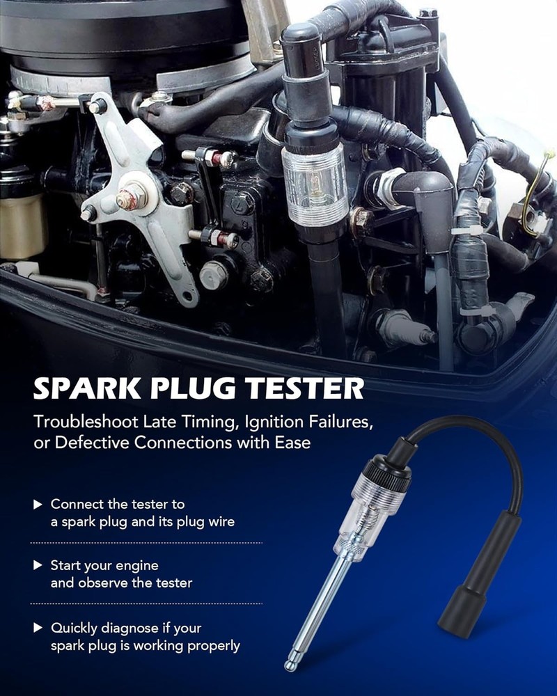 Orion Motor Tech Engine Compression Tester Kit, 11 pc Cylinder Compression...