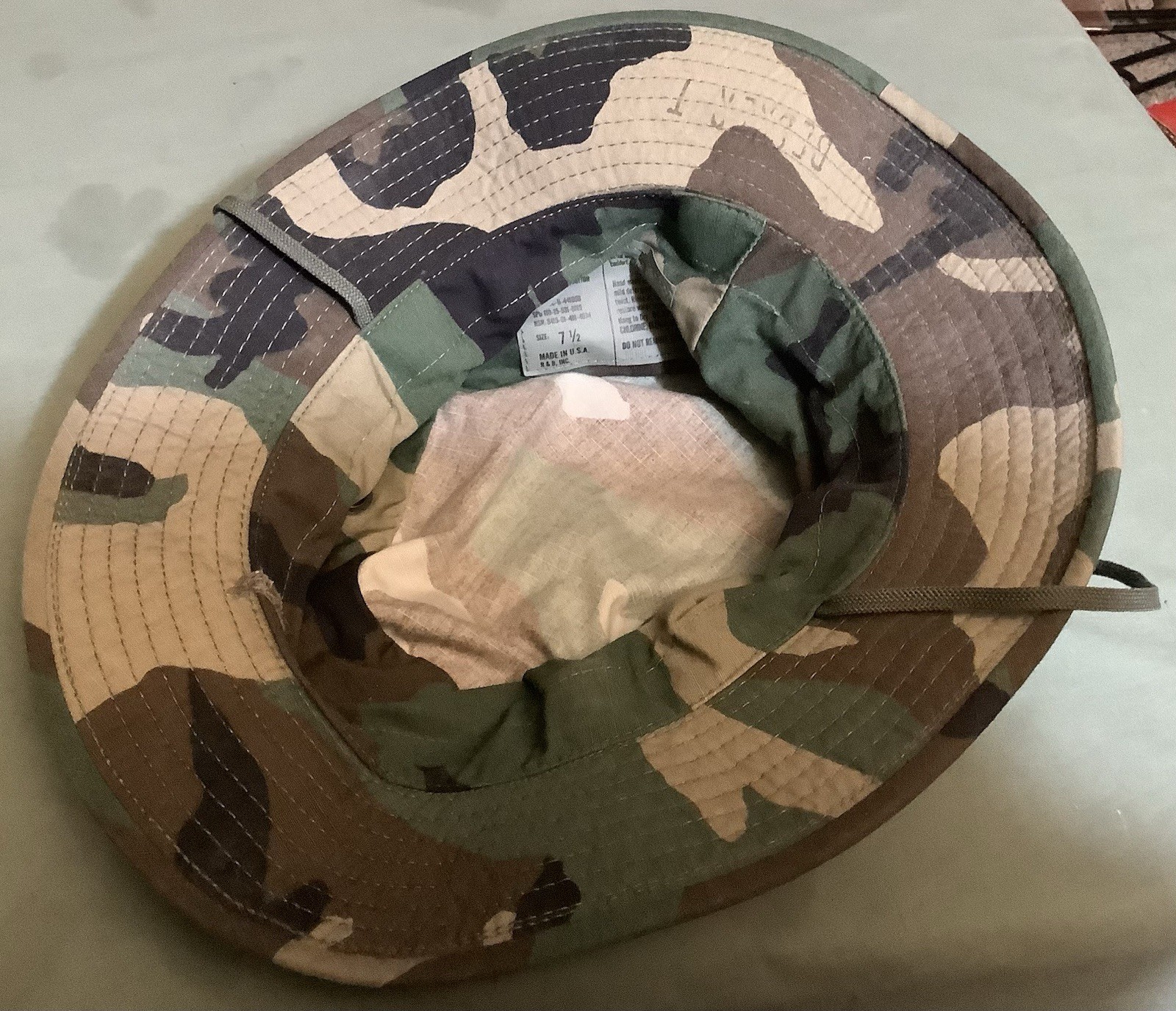 U.S. MILITARY ISSUE VIETNAM WAR ERA JUNGLE HAT: 6 7/8 + 1980’s U.S. JUNGLE HAT