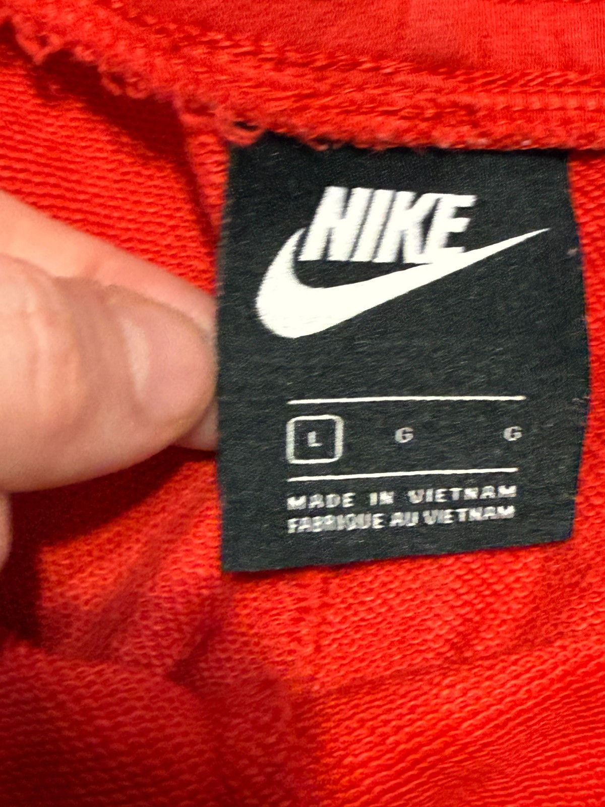 Nike Shorts Women's Size Large Red Tie Waist High Rise Activewear Casual