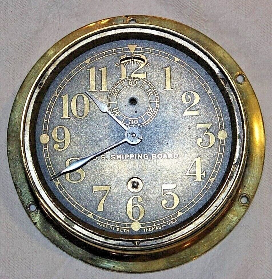 Seth Thomas U.S. Shipping Board Clock Circa 1930's