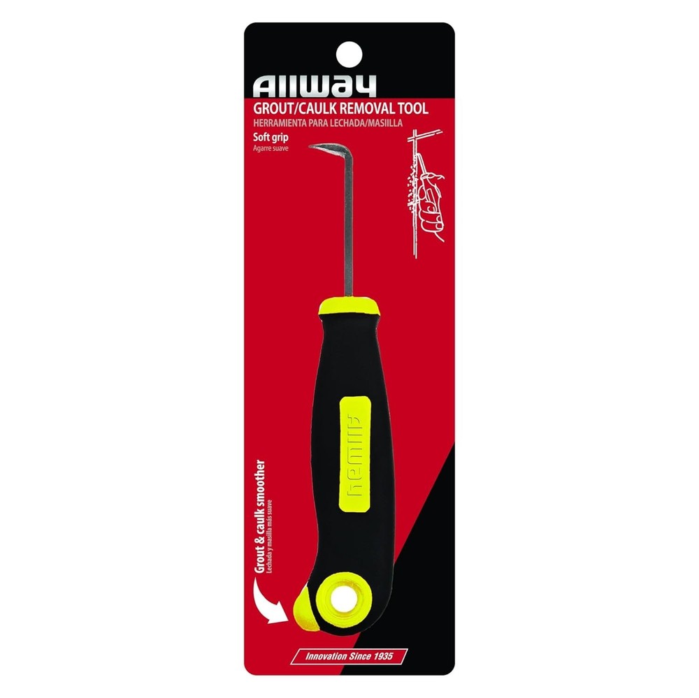 Versatile Soft-Grip Caulk and Grout Remover - User-Friendly, Lightweight Design