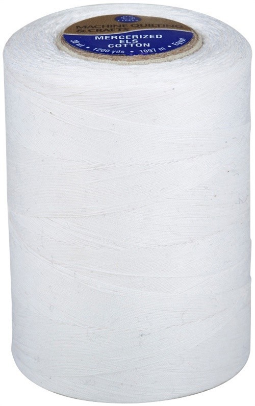 Coats Cotton Machine Quilting Solid Thread 1200yd-White - 3 Pack