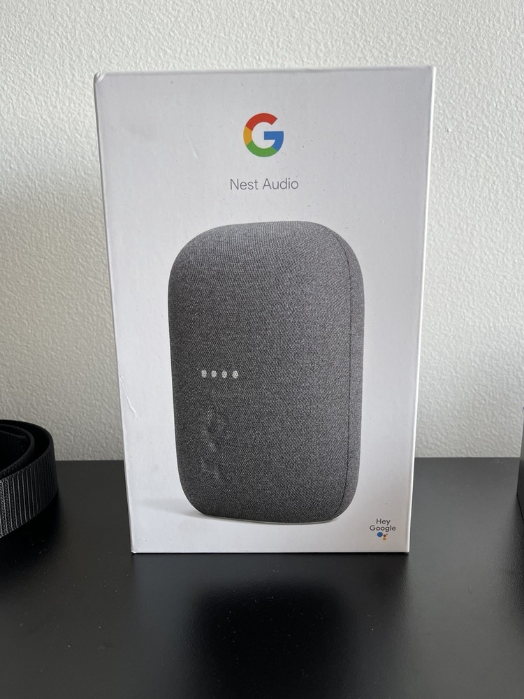 Google Nest Audio Smart Speaker Gray Wireless Voice Search Google Assistant