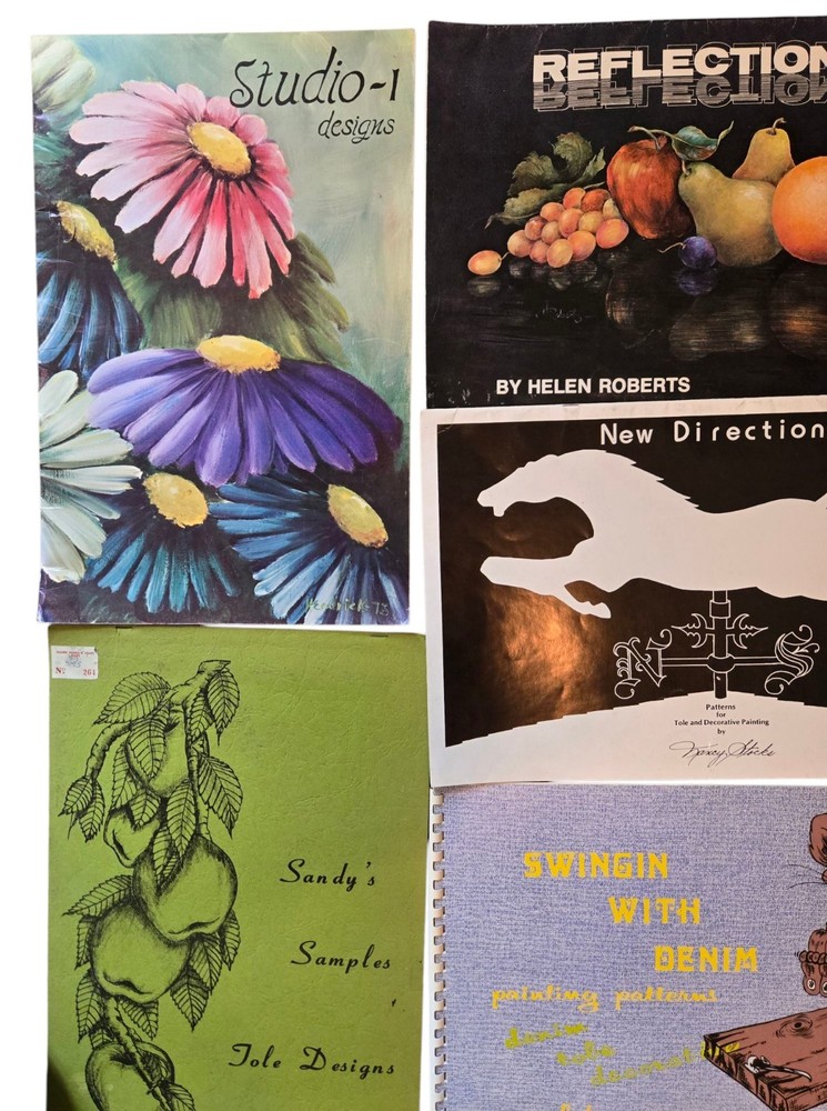Decorative Painting / Tole Patterns Books Lot - 5 Pattern Books