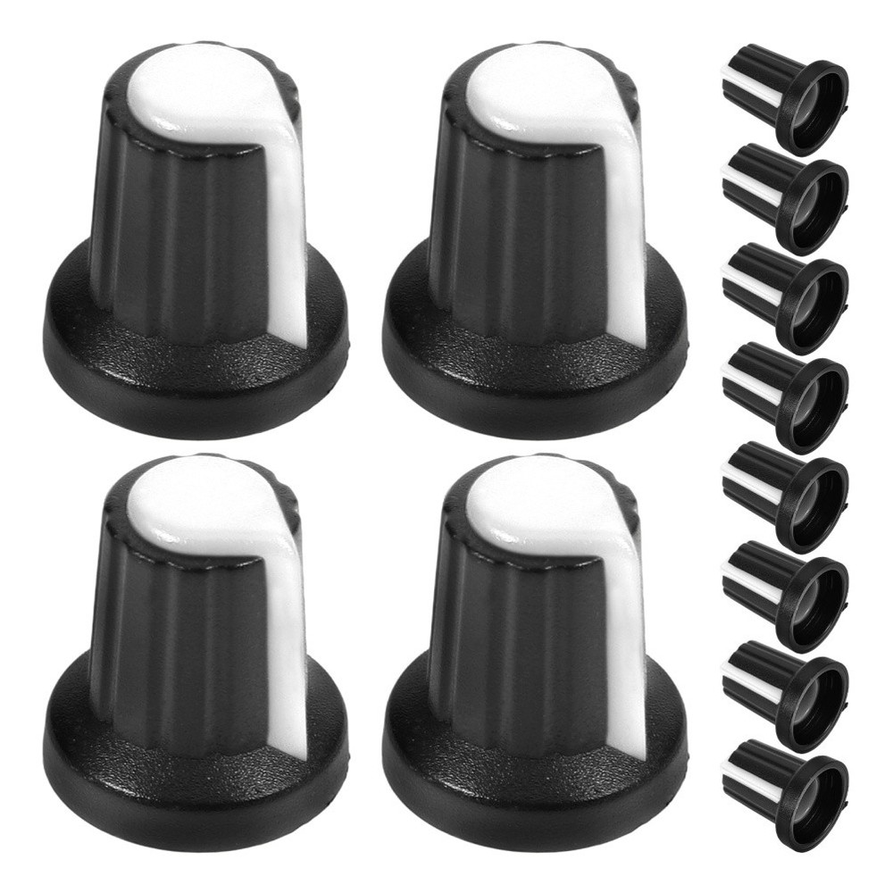 20 Pcs Rotary Volume Control Knob Instrument Knobs Potentiometer Plastic