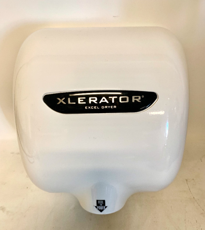 XLERATOR HAND DRYER XL-WV ECO NO TOUCH BATHROOM EXCEL XL W BW WHITE 208-277 VOLT