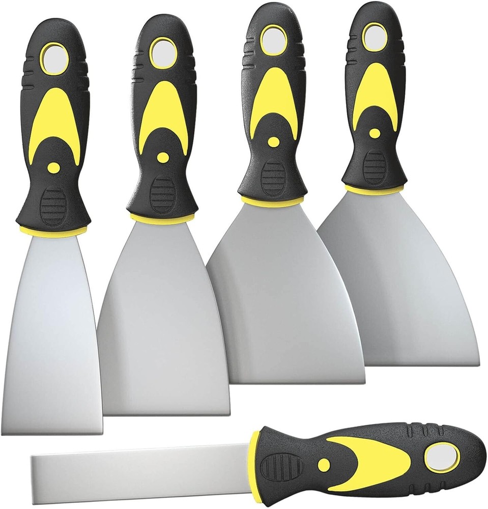 5Pcs Putty Knife Set 1" 2" 3" 4" 5" Scraper Spackle Knife Scraper