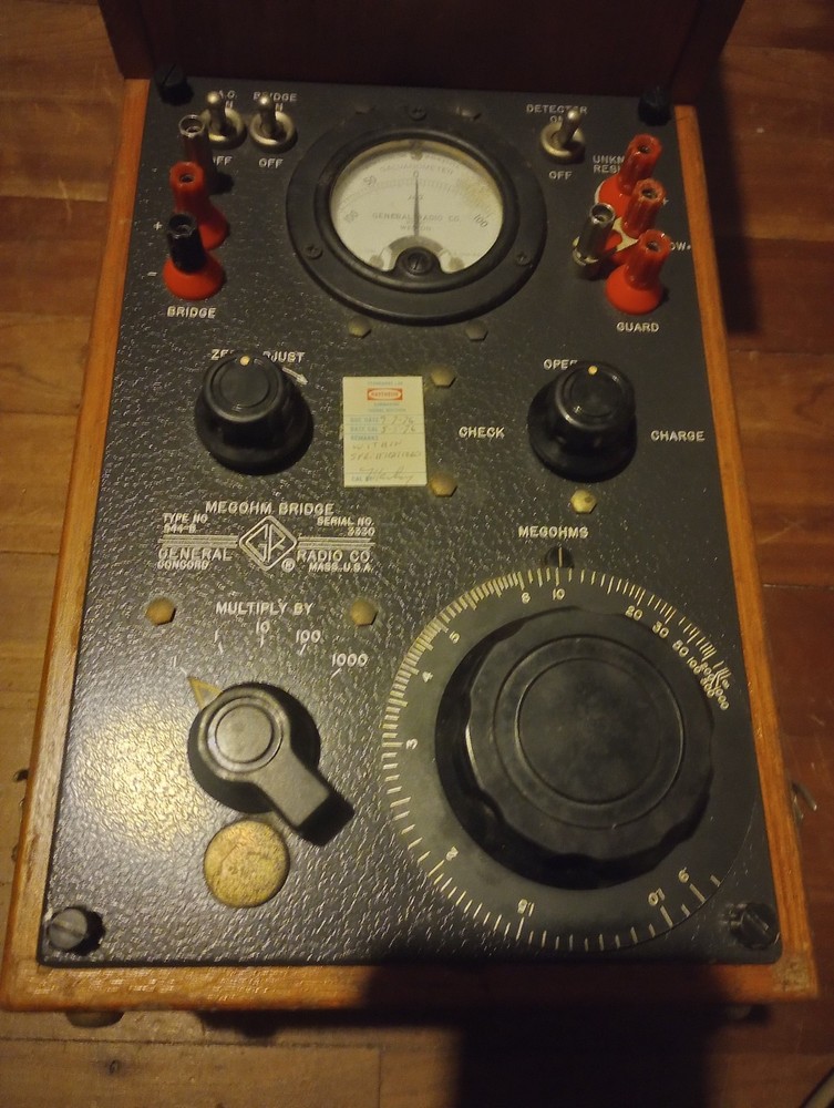 General Radio Megohm Bridge Nice Condition