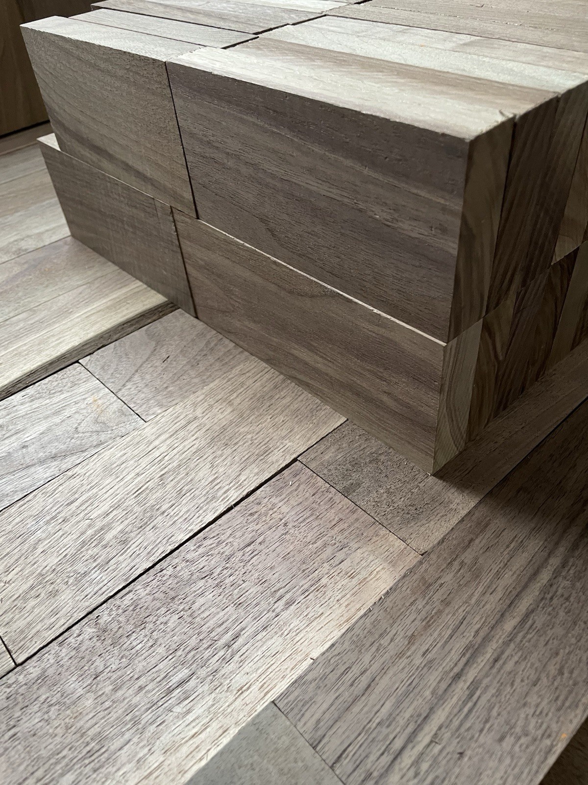 Black Walnut 12 pieces board 1”x2”x 8”+Solid , Kiln Wood Boards S2S