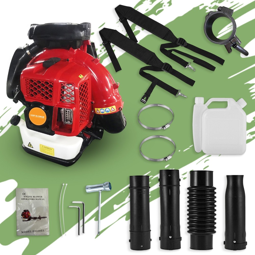 Backpack Leaf Blower Gas Powered Snow Blower 900CFM 80CC 2.3L 2-Stroke Engine