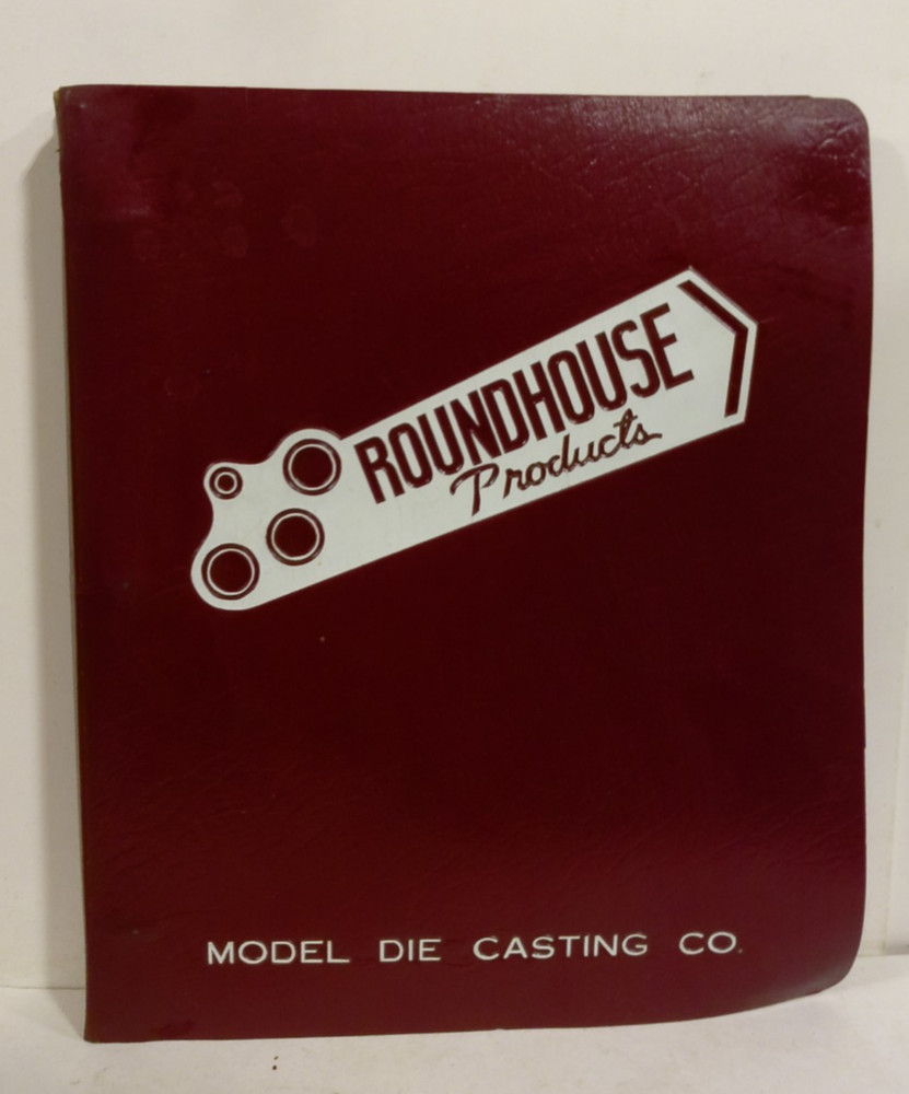 Roundhouse Model Die Casting 1956 Data Book Sheets & Binder