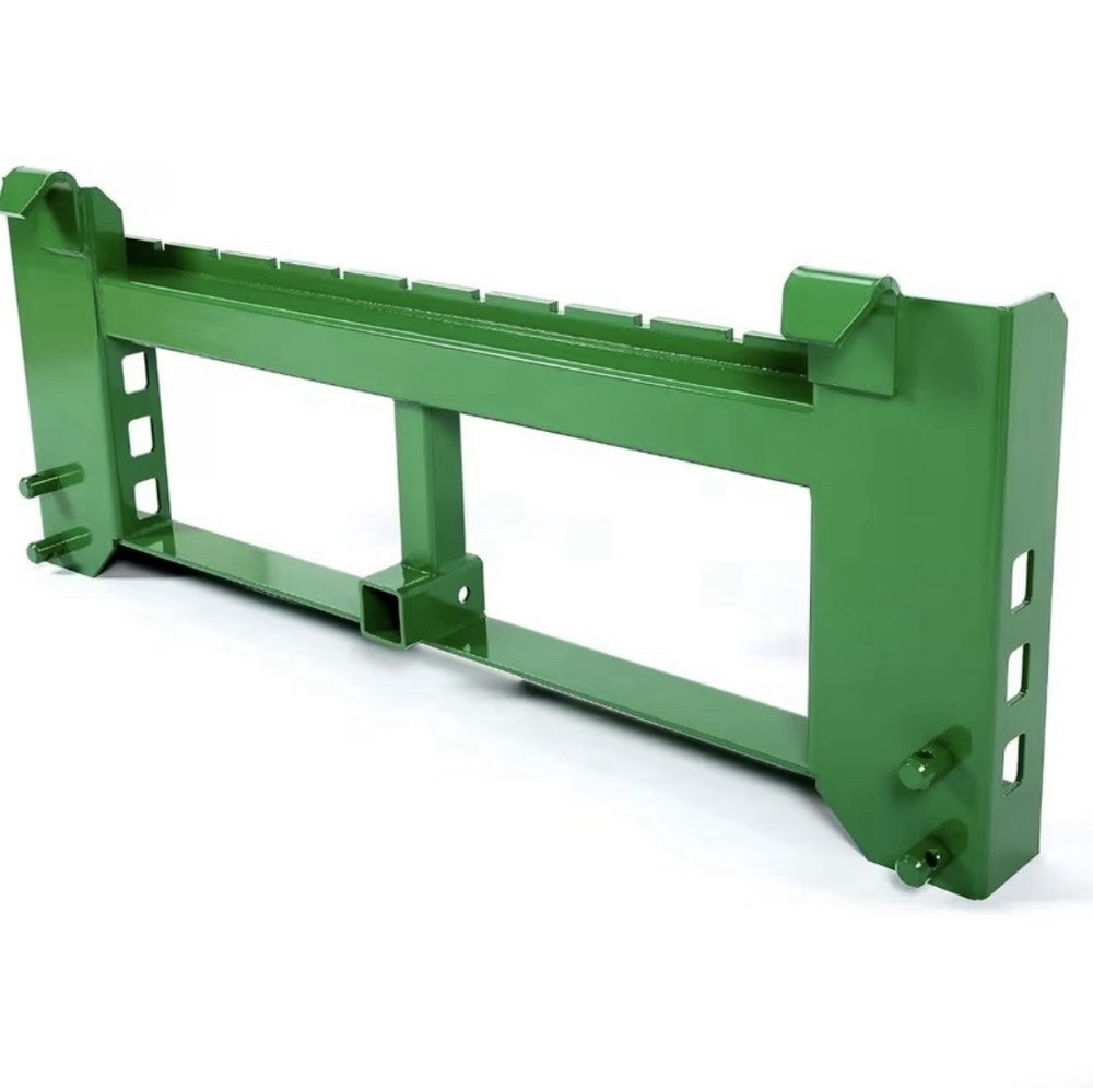 3000LB Trailer Pallet Fork Frame Attachment Skid Steer Loader Receiver Green