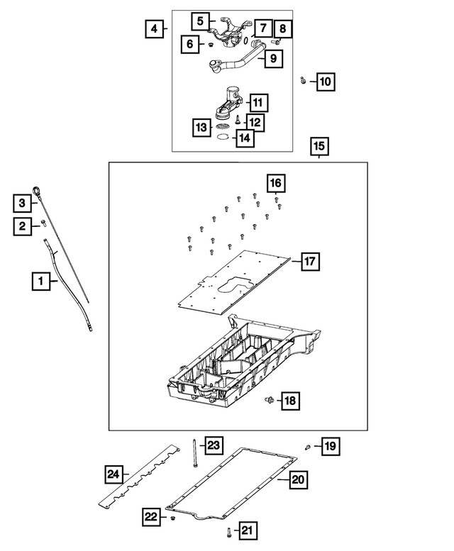 Genuine Mopar Hex Head Bolt Mounting 6509056AA