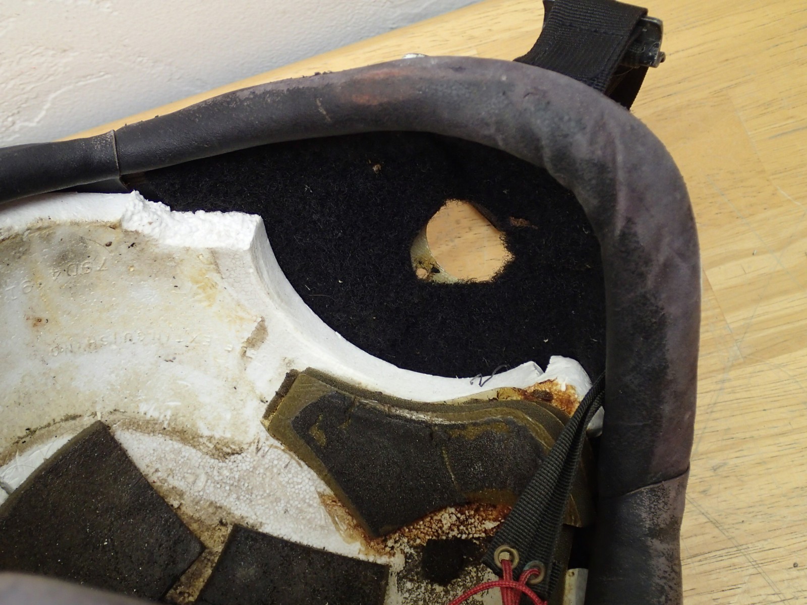 Gentex Vintage PRK-37/P Aircraft Flight Crew Helmet Incomplete Rough Estate Item