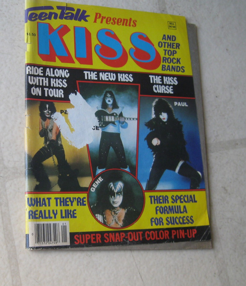 KISS 1979 TEEN TALK PRESENTS MAG COMPLETE w/SNAP-OUT PIN-UP POSTERS
