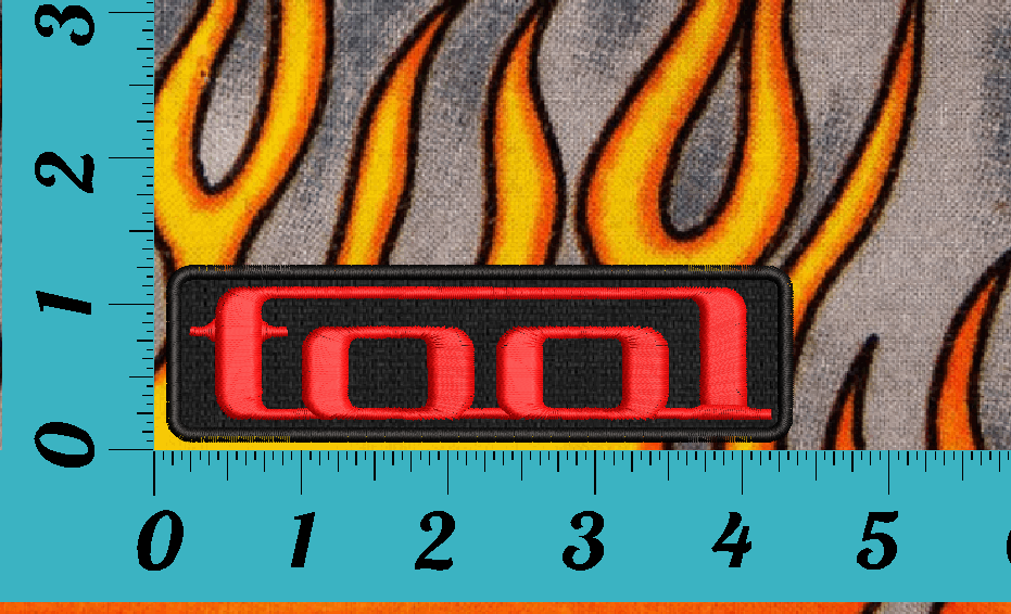 Tool (band) small rectangular Embroidered Patch Iron-On Sew-On US shipping