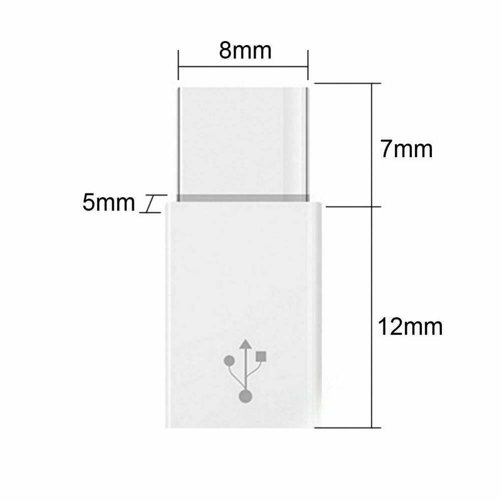 10 Pack Micro USB to Type C Adapter Converter Micro-B to USB-C Connector NEW