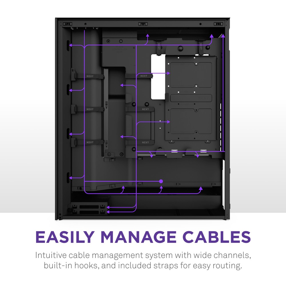 NZXT - H7 Flow 2024 Mid-Tower ATX Case - Black