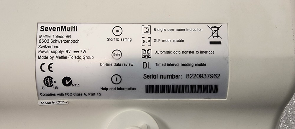 Mettler Toledo SevenMulti Dual pH/Conductivity Meter