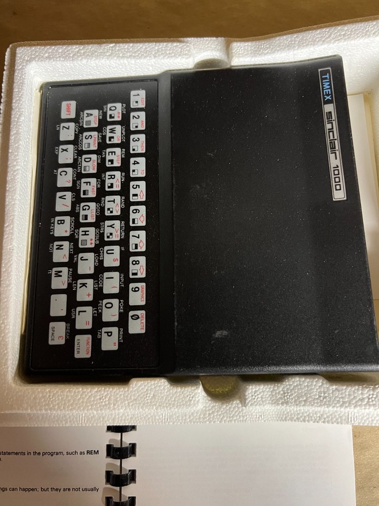 Timex Sinclair 1000 Vintage Personal Computer w Box and Manual Untested