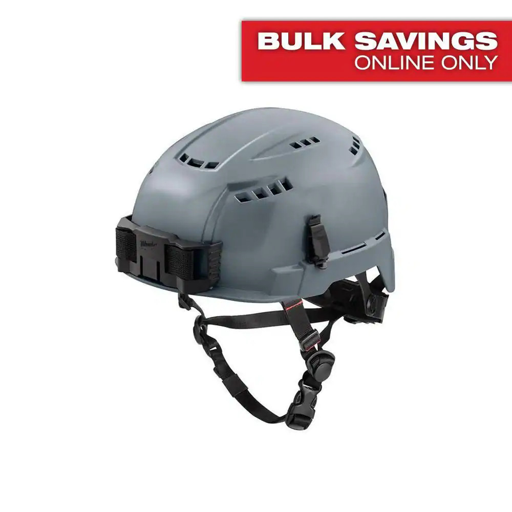 BOLT Gray Type 2 Class C Vented Safety Helmet