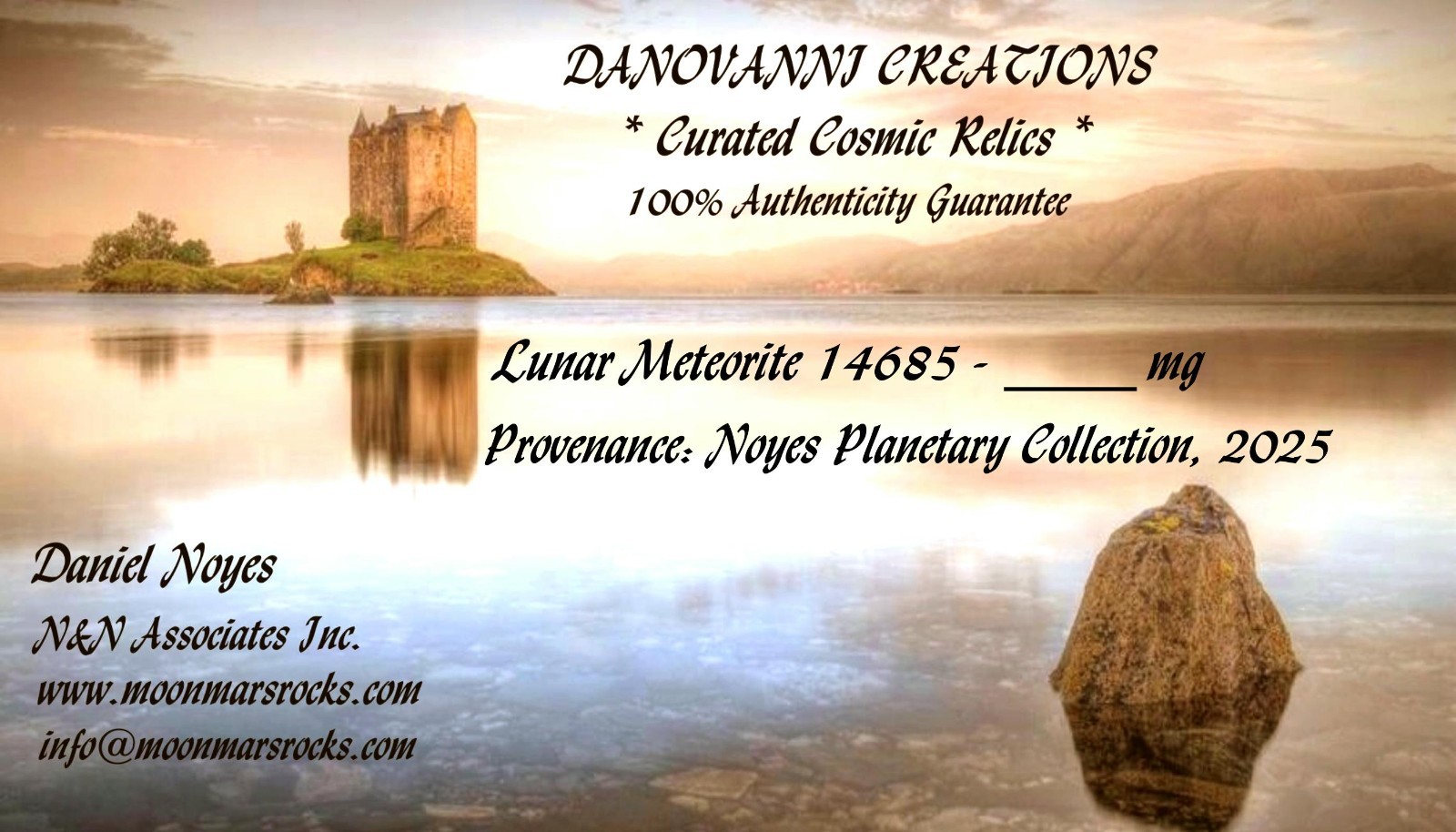 Gold Moon Rock Locket, Lunar Meteorite Necklace Jewelry With Authenticity Card